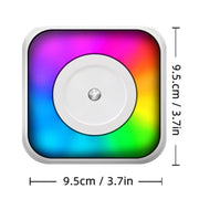 RGB Light Portable Mini Bluetooth Printer Inkless Document Label Printer with 5 Paper+5 Stickers+3 Color Paper