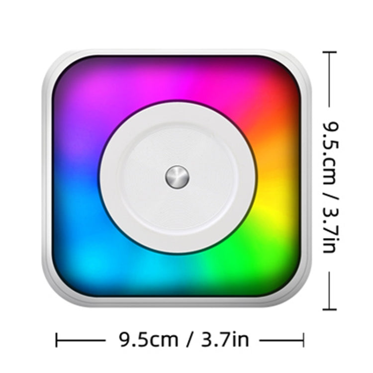 RGB Light Portable Mini Bluetooth Printer Inkless Document Label Printer with 1-Roll Paper