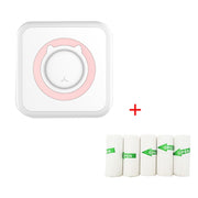 C15 Mini Student Bluetooth Inkless Photo Label Thermal Printer, Spec: Pink+5 Stickers