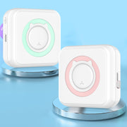 C15 Mini Student Bluetooth Inkless Photo Label Thermal Printer, Spec: Green+5 Stickers