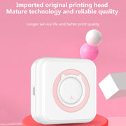 C15 Mini Student Bluetooth Inkless Photo Label Thermal Printer, Spec: Green+5 Stickers