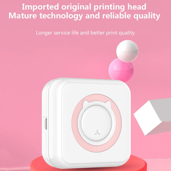 C15 Mini Student Bluetooth Inkless Photo Label Thermal Printer, Spec: Green+5 Stickers