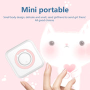 C15 Mini Student Bluetooth Inkless Photo Label Thermal Printer, Spec: Green+5 Stickers