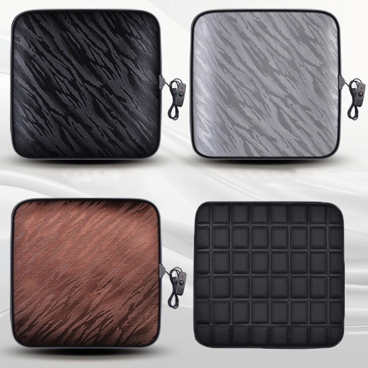 5V Car USB Interface Electric Heating Seat Cushion, Color: Coffee