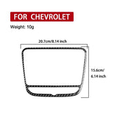 For Chevrolet Malibu 2016-2022 B Model Left-hand Drive Navigation Panel Sticker(Black)