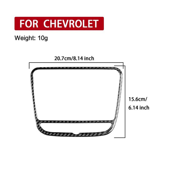 For Chevrolet Malibu 2016-2022 B Model Left-hand Drive Navigation Panel Sticker(Black)
