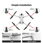 For DJI Mini 4 Pro 2pairs  Drone Propeller Blades 6030F Props Replacement Parts