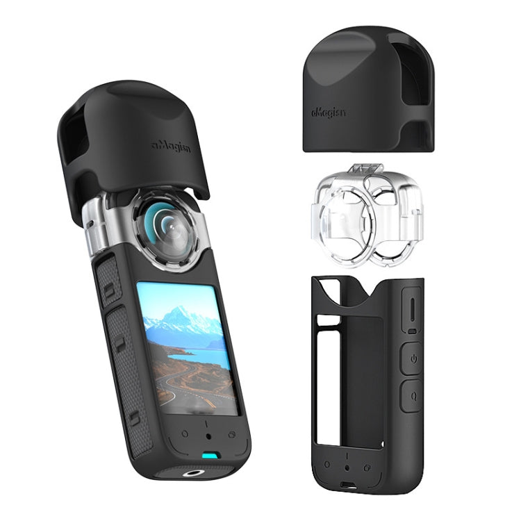 For Insta360 X3 AMagisn Protective Camera Accessories Silicone Case