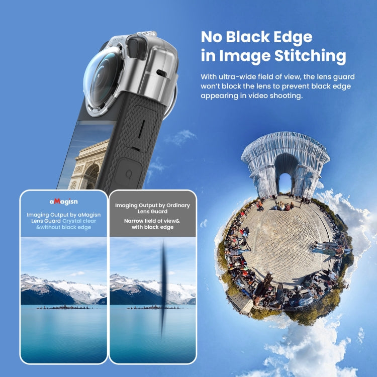 For Insta360 X3 AMagisn Protective Camera Accessories Silicone Case