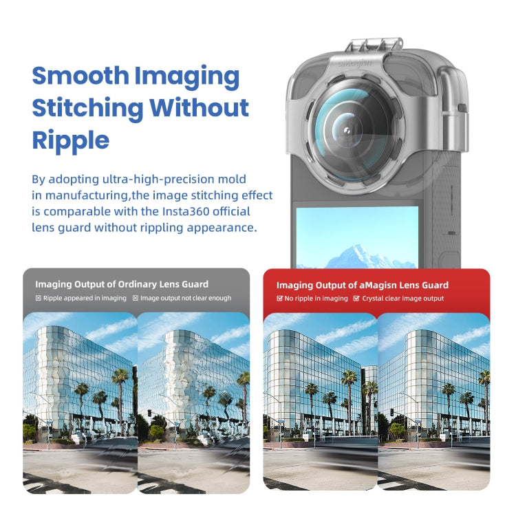 For Insta360 X3 AMagisn Protective Camera Accessories Silicone Case