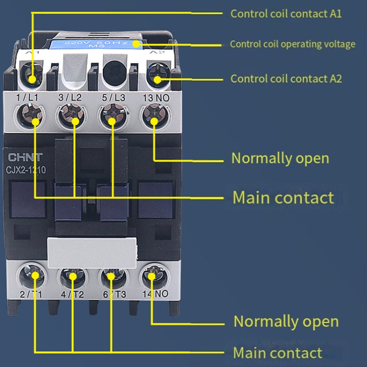 CHNT CJX2-1801 18A 220V Silver Alloy Contacts Multi-Purpose Single-Phase AC Contactor