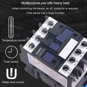 CHNT CJX2-3210 32A 220V Silver Alloy Contacts Multi-Purpose Single-Phase AC Contactor