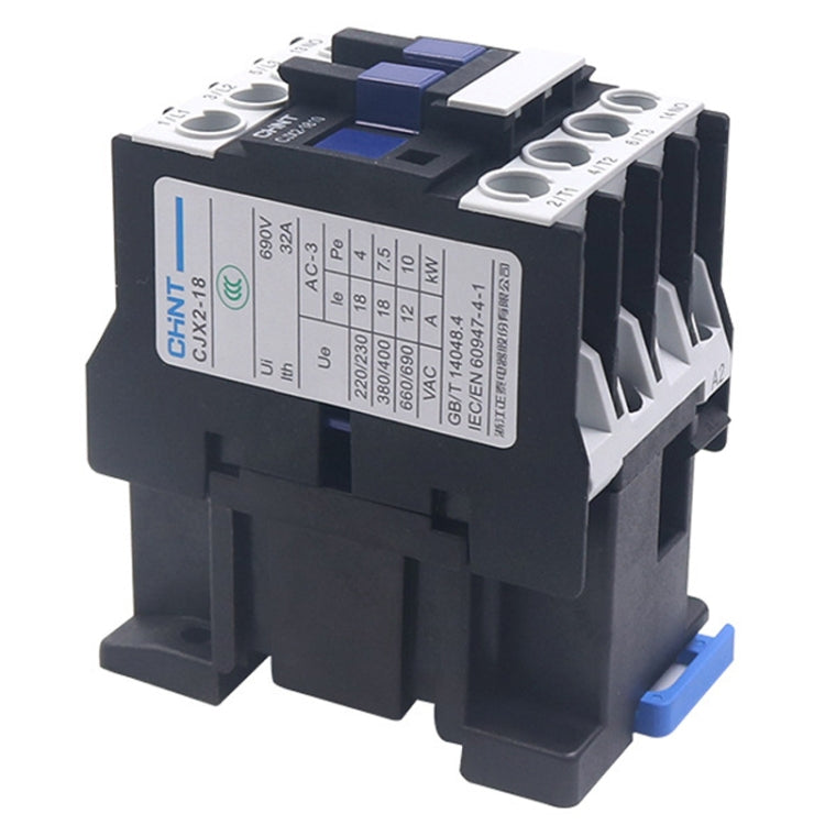 CHNT CJX2-1201 12A 220V Silver Alloy Contacts Multi-Purpose Single-Phase AC Contactor
