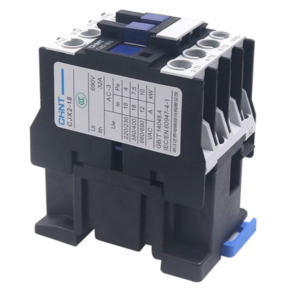 CHNT CJX2-0910 9A 220V Silver Alloy Contacts Multi-Purpose Single-Phase AC Contactor