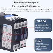 CHNT CJX2-3210 32A 220V Silver Alloy Contacts Multi-Purpose Single-Phase AC Contactor