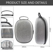 For Meta Quest 3 VR Storage Bag EVA Hard Shell Case Handbag(Grey)