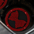 Car Multifunctional Anti-slip Coaster with Diamond Bow Crystal(Red) - free shipping - PMC TechLife - Order now!