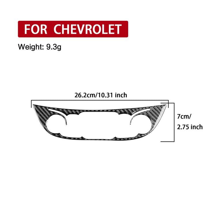For Chevrolet Malibu 2016-2022 B Model Left-hand Drive Center Control Knob Panel Sticker(Red)