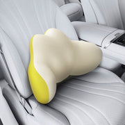 Multi-Function Lumbar Massager Car Cervical Hot Waist Massage Pillow, Specification: Charging Model Yellow