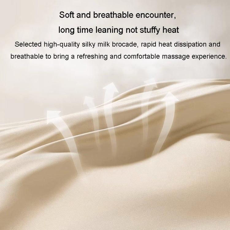 Multi-Function Lumbar Massager Car Cervical Hot Waist Massage Pillow, Specification: Plug-in Model Yellow