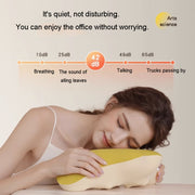 Multi-Function Lumbar Massager Car Cervical Hot Waist Massage Pillow, Specification: Charging Model Yellow