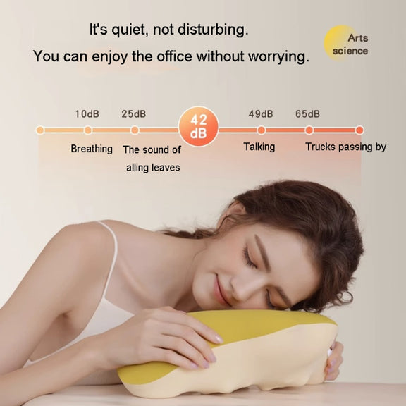 Multi-Function Lumbar Massager Car Cervical Hot Waist Massage Pillow, Specification: Charging Model Yellow