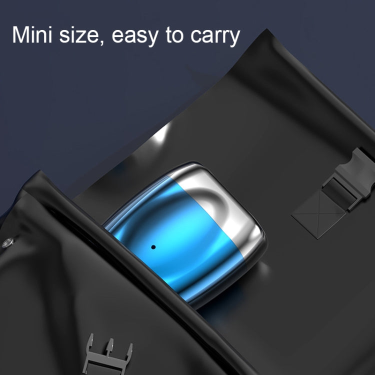 Double-head Mini Magnetic Shaver Portable Men Electric Shaver(Silver Black)