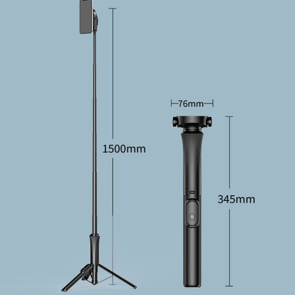 1.5m Magnetic Phone Extendable Selfie Stick Tripod with Wireless Remote  ws-22001- 4