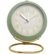 Round Metal Clock Silent Children Electronic Alarm Clock with Light(Green) - Novelty Clock by PMc TechLife | Online Shopping South Africa | PMc TechLife | Buy Now Pay Later Mobicred
