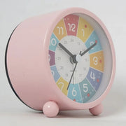 Children Educational Alarm Clock Desktop Mute Small Clock With Night Light, Style: Yellow