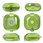 For Beats Fit Pro Transparent PC Hard Shell Earphone Protective Case with Lanyard(Transparent Yellow)