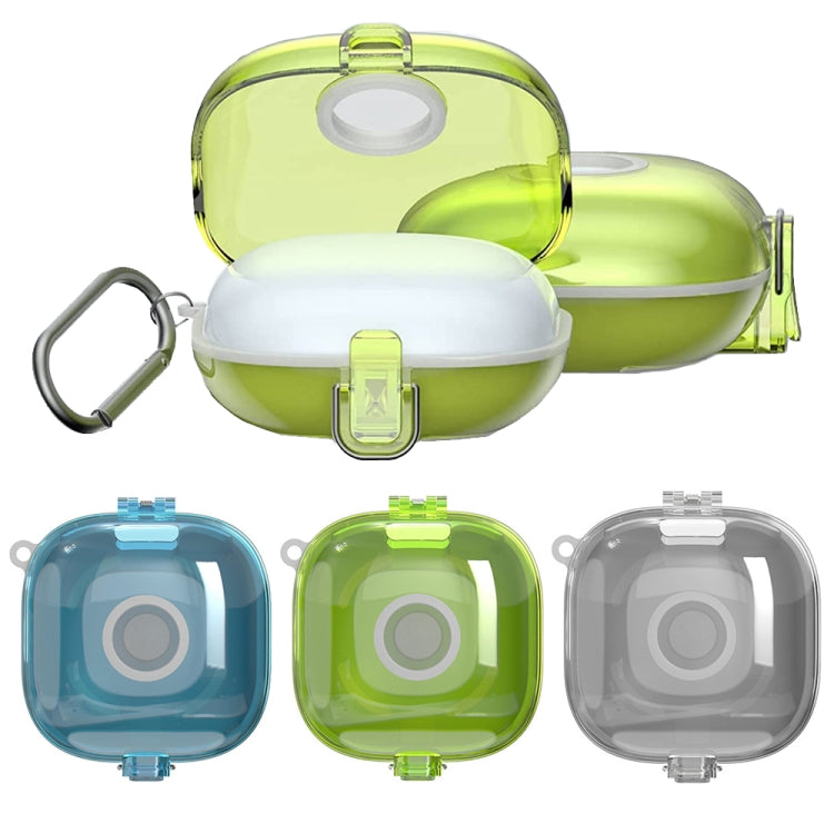 For Beats Fit Pro Transparent PC Hard Shell Earphone Protective Case with Lanyard(Transparent)