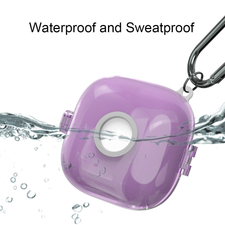 For Beats Fit Pro Transparent PC Hard Shell Earphone Protective Case with Lanyard(Transparent)
