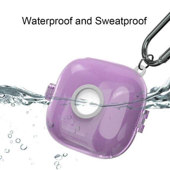 For Beats Fit Pro Transparent PC Hard Shell Earphone Protective Case with Lanyard(Transparent)