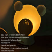 Night Light Smart Speaker Wireless Charging Atmosphere Light Alarm Clock(White)