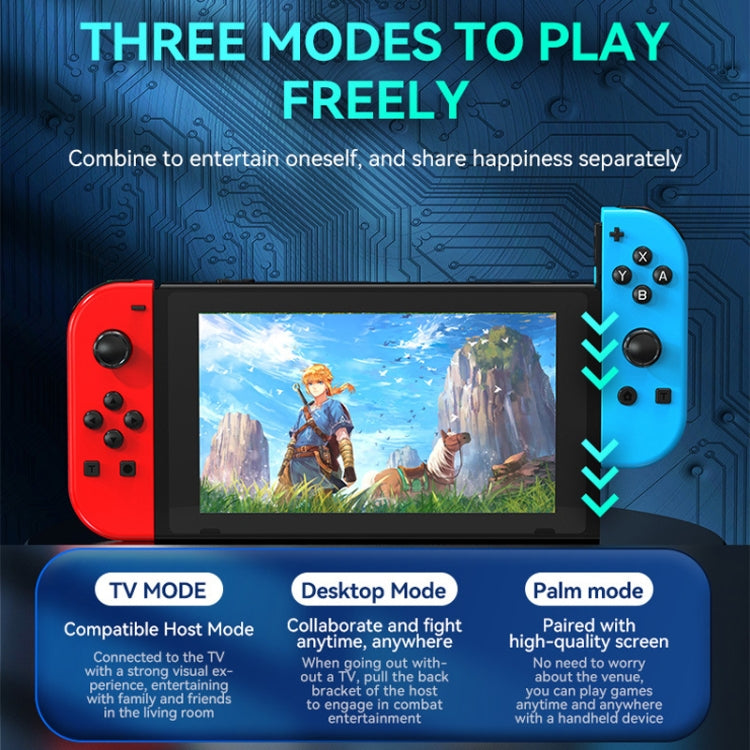 JOY-02 Gaming Left And Right Handle With RGB Lights Body Feel Bluetooth Gamepad For Switch / Switch OLED / Switch Pro / Switch Lite / Switch Joycon(White)