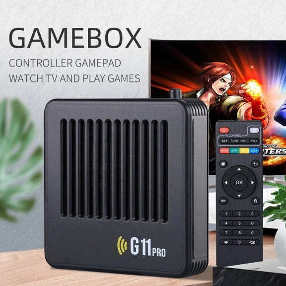 G11 PRO Game Machine TV Box Dual System HDMI HD 4K Retro Arcade, Style: 64G 30,000+ Games