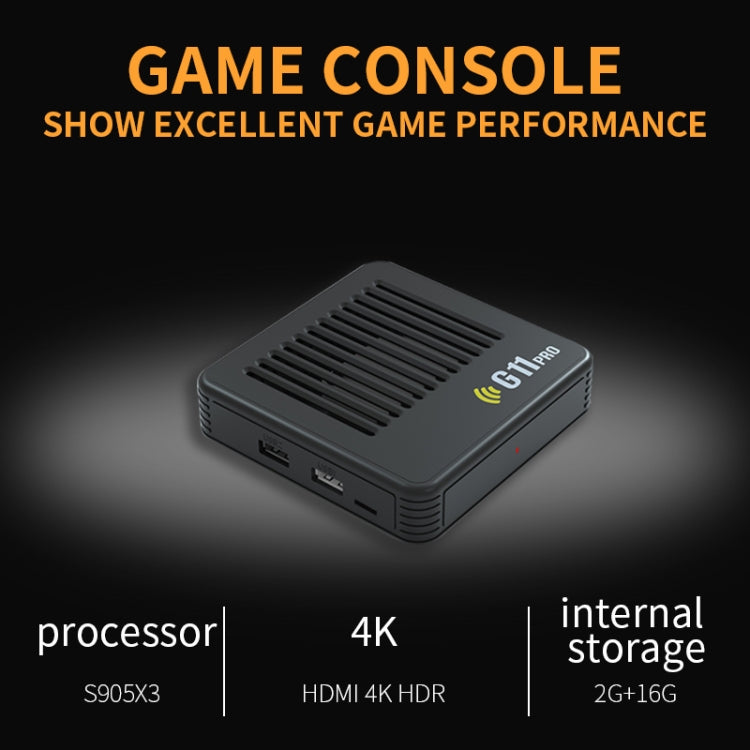 G11 PRO Game Machine TV Box Dual System HDMI HD 4K Retro Arcade, Style: 64G 30,000+ Games
