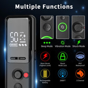 Color Screen Dragon Two Remote Control Pet Electric Shock Circular Dog Trainer(Black)