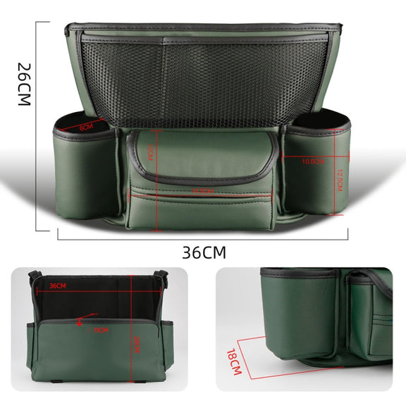 Car Multifunctional Armrest Box Storage Bag Car Interior Supplies(Black)