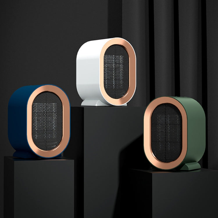 Small Desktop Electric Heater Home PTC Instant Energy-saving Heater, Spec: UK Plug(Blue)