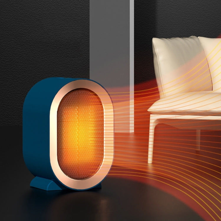 Small Desktop Electric Heater Home PTC Instant Energy-saving Heater, Spec: UK Plug(Green)