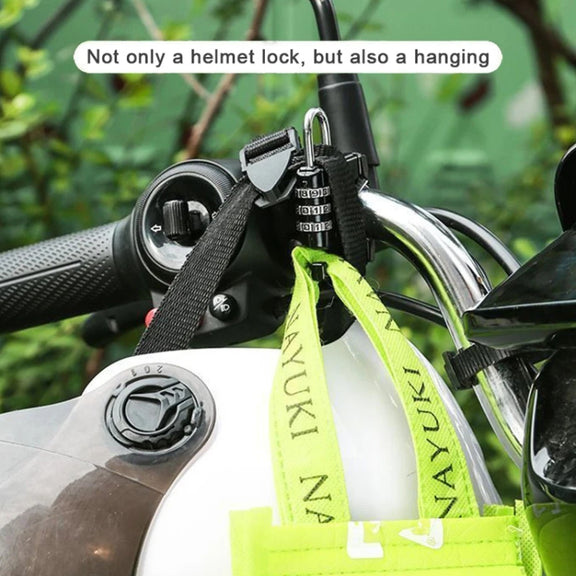 Motorcycle Helmet Anti-Theft Lock Fixed Helmet Combination Padlock, Color: Silver
