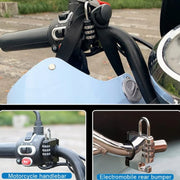 Motorcycle Helmet Anti-Theft Lock Fixed Helmet Combination Padlock, Color: Silver