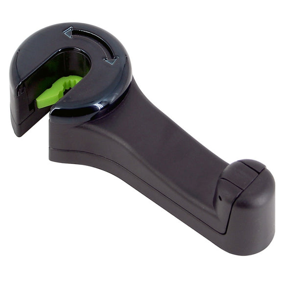 Car Back Seat Double Hook Phone Holder, Color: Black