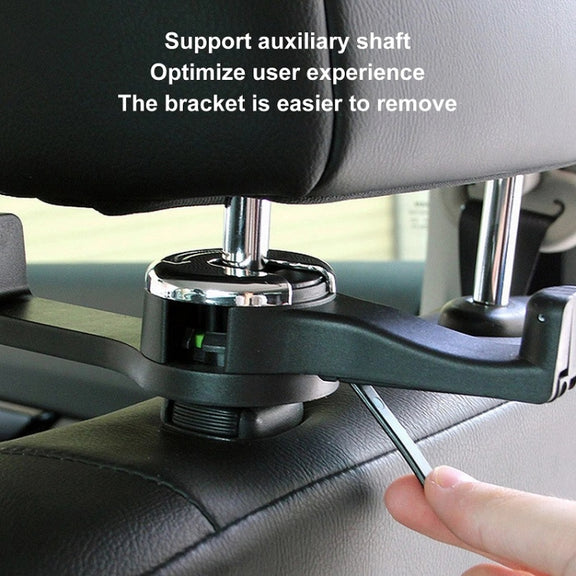 Car Back Seat Double Hook Phone Holder, Color: Black