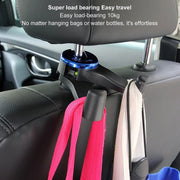 Car Back Seat Double Hook Phone Holder, Color: Black