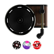 Gramophone+3pcs Refill Aroma Car Aroma Diffuser Air Vent Rotating Retro Gramophone Fragrance Diffuser Ornament