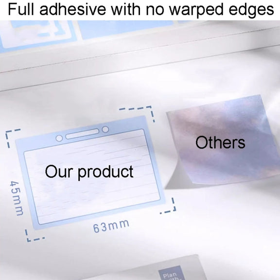256pcs /Box Pull Out Sticky Notes Office Memo Ticket Paper(Gradient Blue)