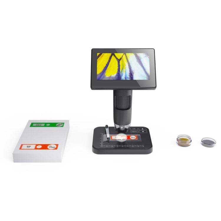 HD Electronic Digital Microscope 5 Inch Screen Touch Key 8000X Biological Cell Electronic Magnifying Glass